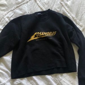 Black Los Angeles graphic crew neck sweatshirt